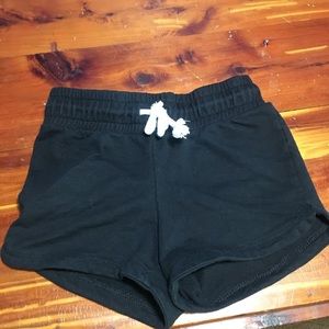 Circo girls black shorts. Size 6/6X. Faux string.